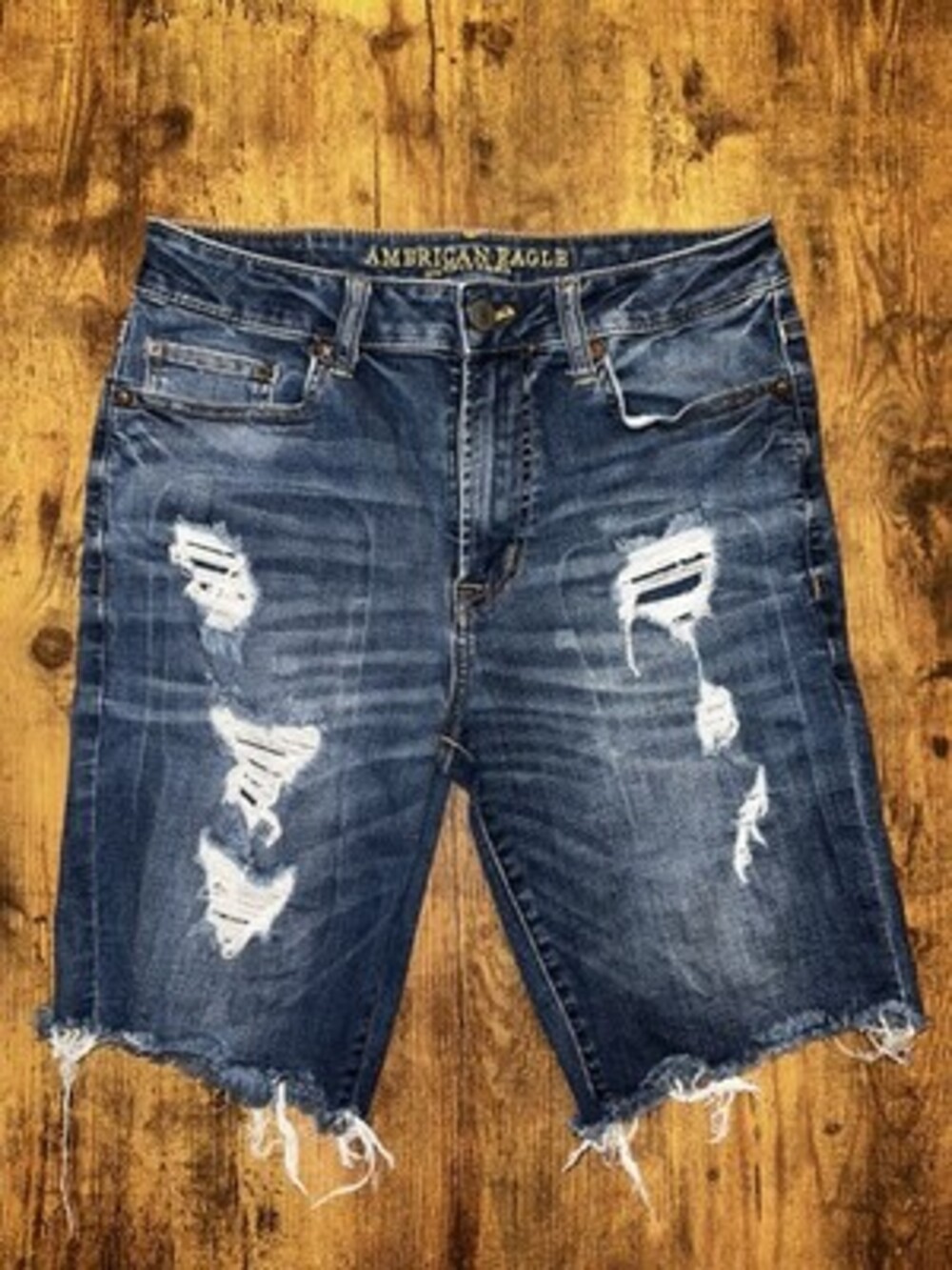 American Eagle Distressed Cut-Off Denim Shorts #202